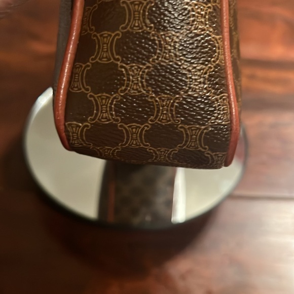 CELINE Macadam Monogram PVC Crossbody Leather Brown - Picture 6 of 13